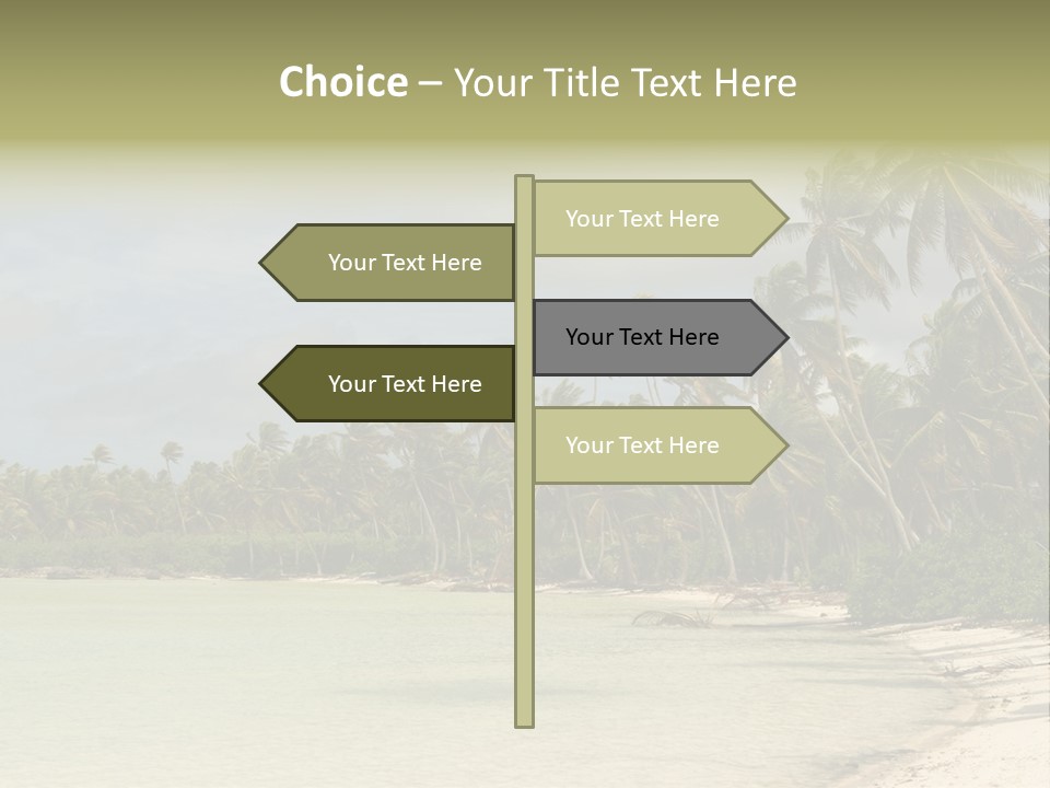 Tropical Island-Coral Lagoon PowerPoint Template