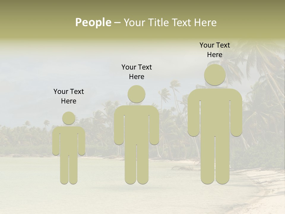 Tropical Island-Coral Lagoon PowerPoint Template