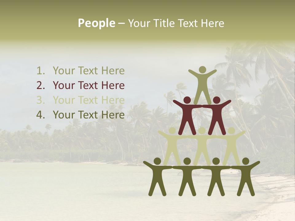 Tropical Island-Coral Lagoon PowerPoint Template