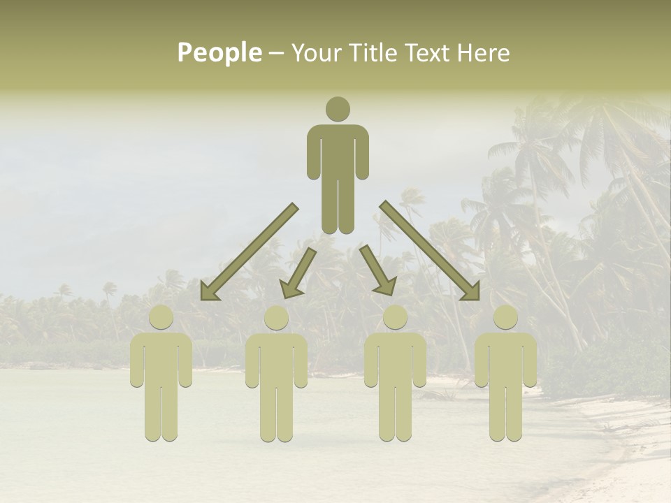 Tropical Island-Coral Lagoon PowerPoint Template