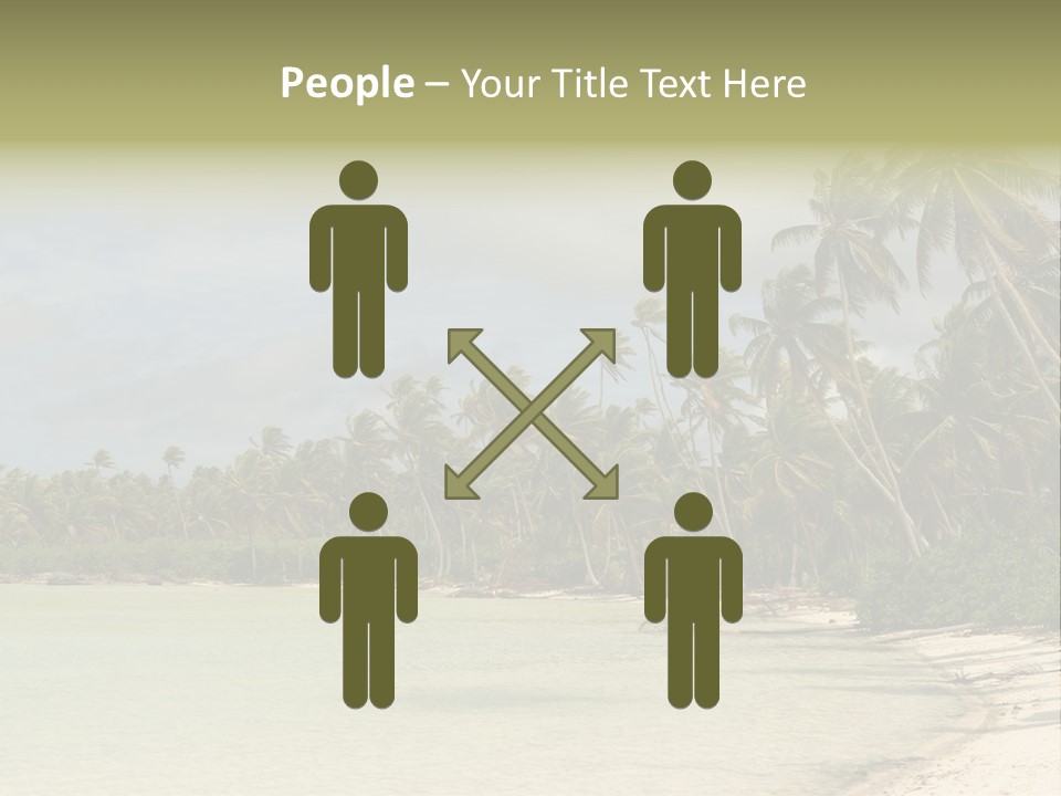 Tropical Island-Coral Lagoon PowerPoint Template