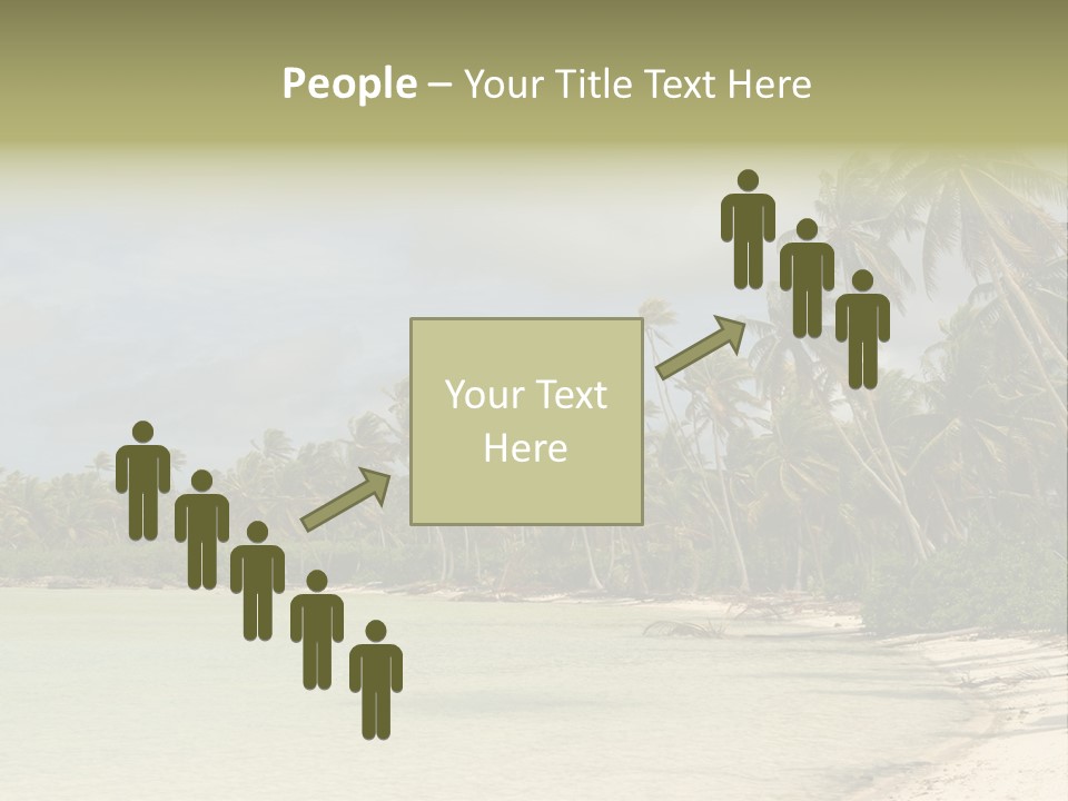 Tropical Island-Coral Lagoon PowerPoint Template