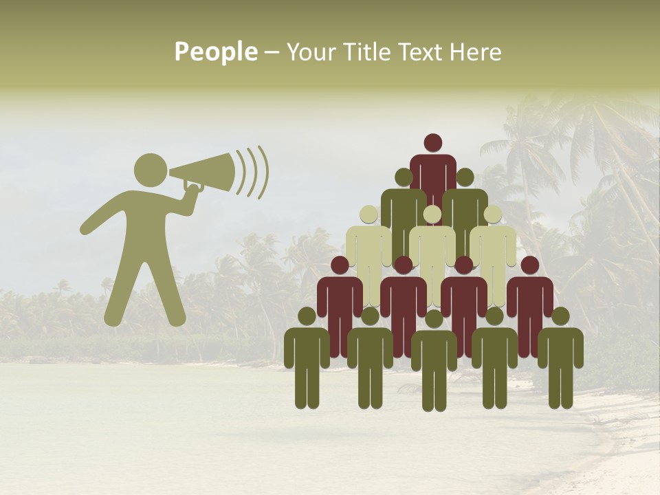 Tropical Island-Coral Lagoon PowerPoint Template