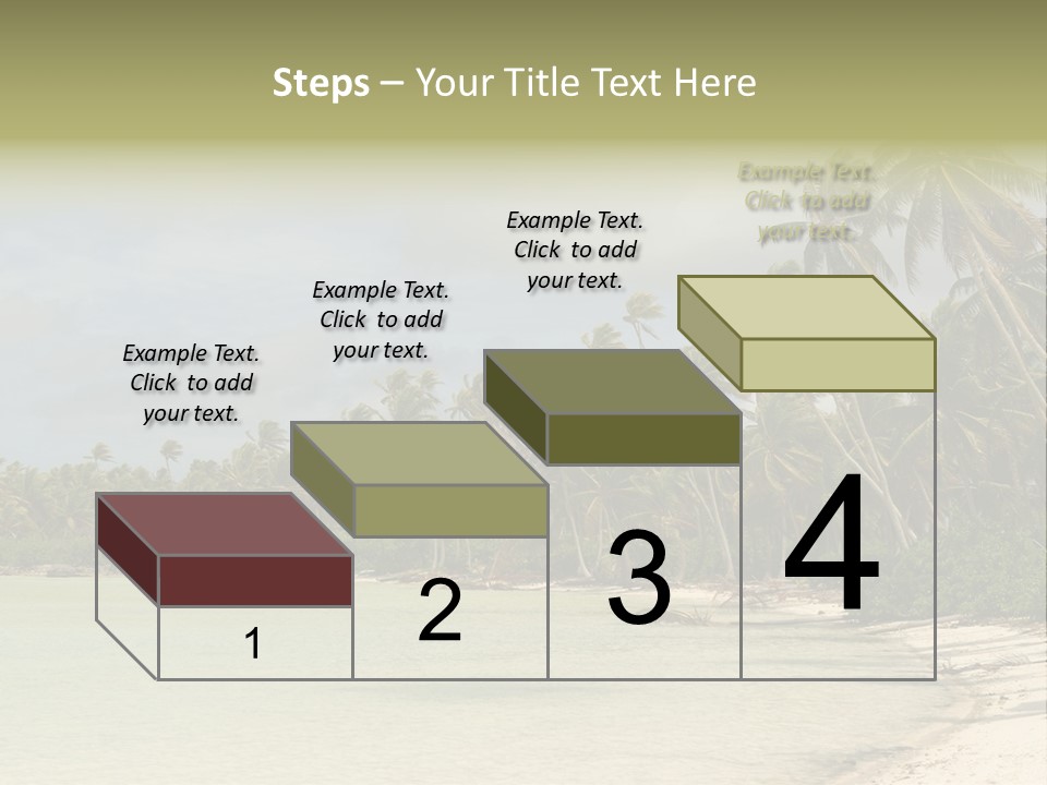 Tropical Island-Coral Lagoon PowerPoint Template
