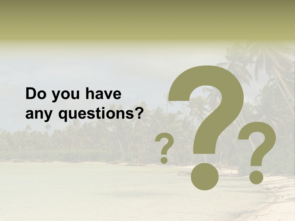 Tropical Island-Coral Lagoon PowerPoint Template