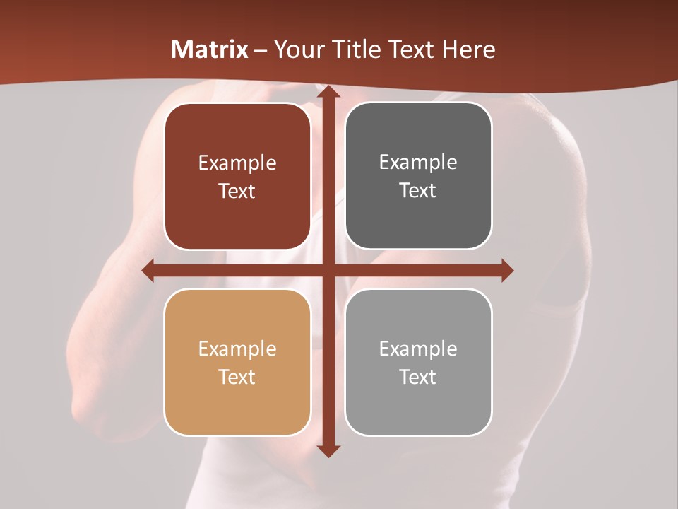 Handsome Male Against Black Background PowerPoint Template