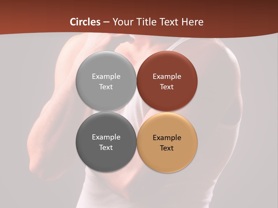 Handsome Male Against Black Background PowerPoint Template