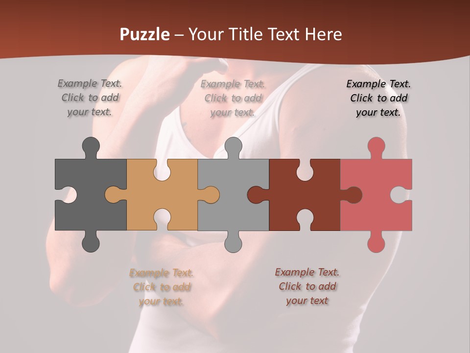 Handsome Male Against Black Background PowerPoint Template