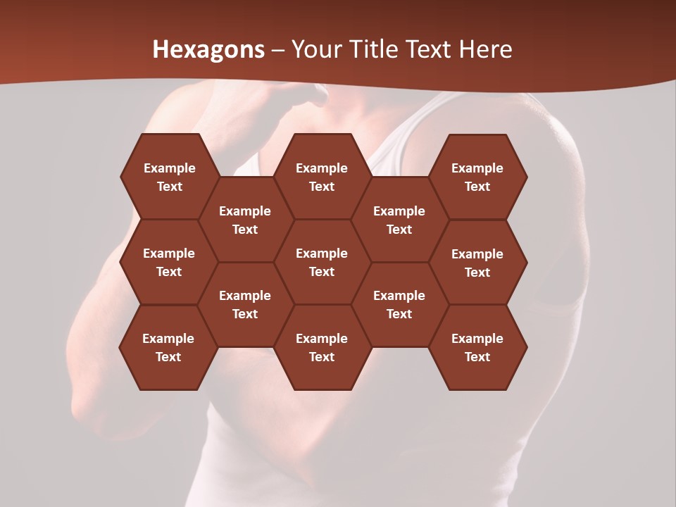 Handsome Male Against Black Background PowerPoint Template