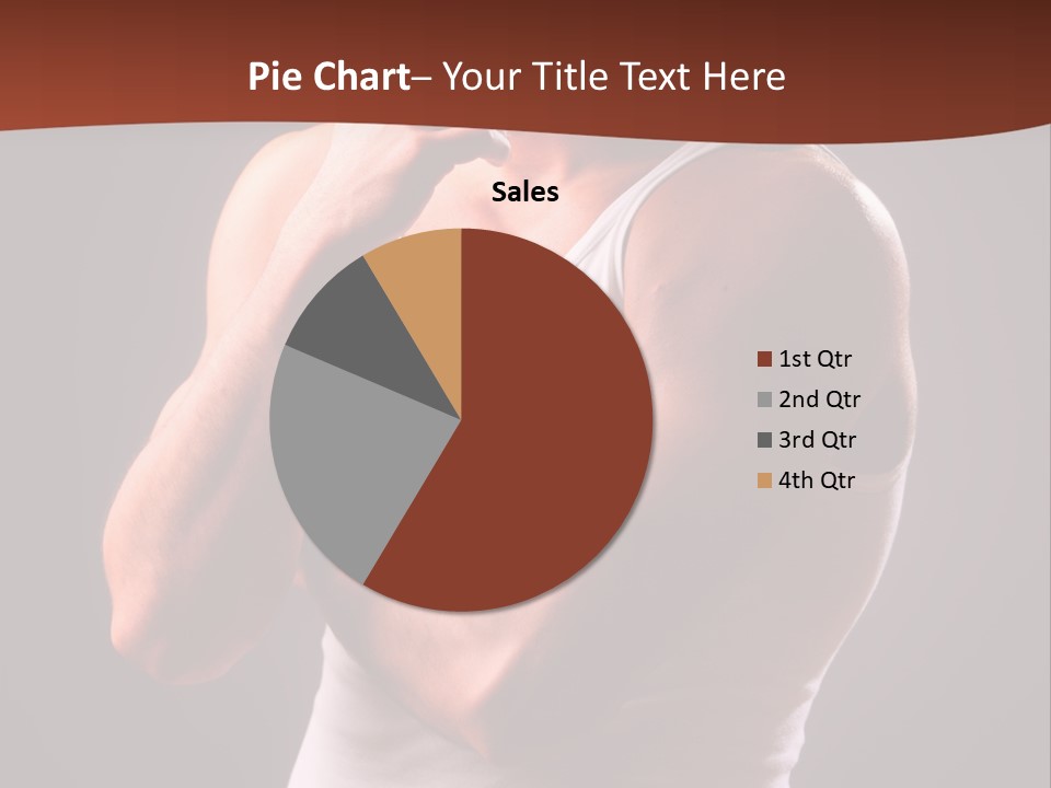 Handsome Male Against Black Background PowerPoint Template
