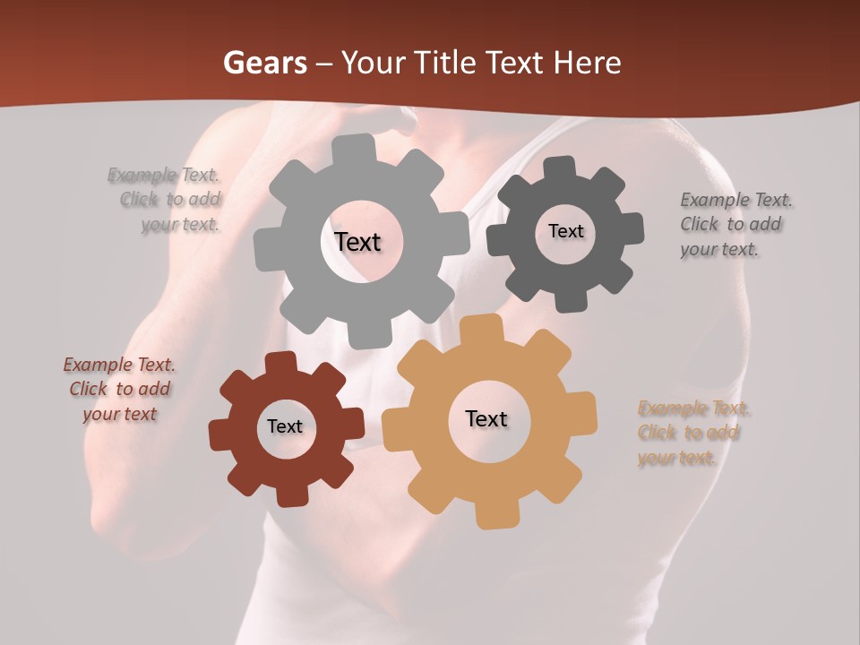 Handsome Male Against Black Background PowerPoint Template