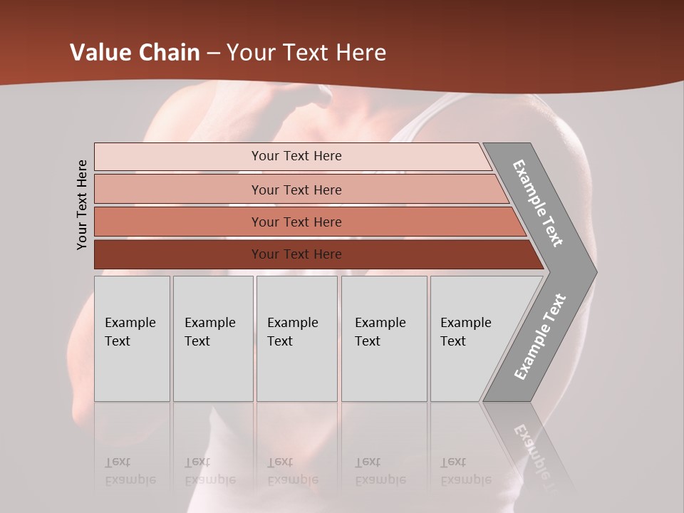 Handsome Male Against Black Background PowerPoint Template