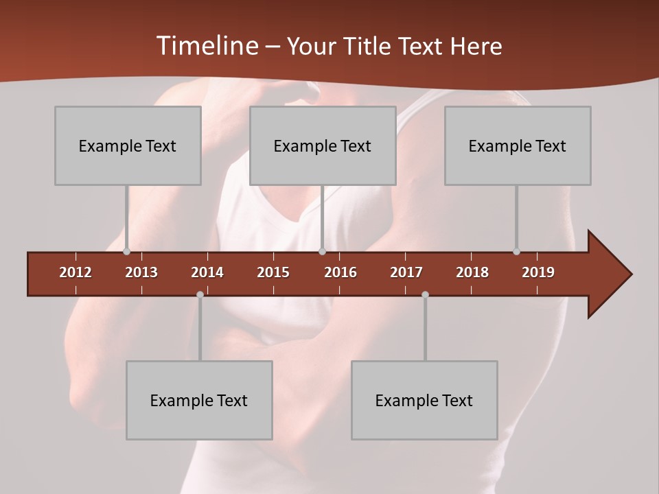 Handsome Male Against Black Background PowerPoint Template
