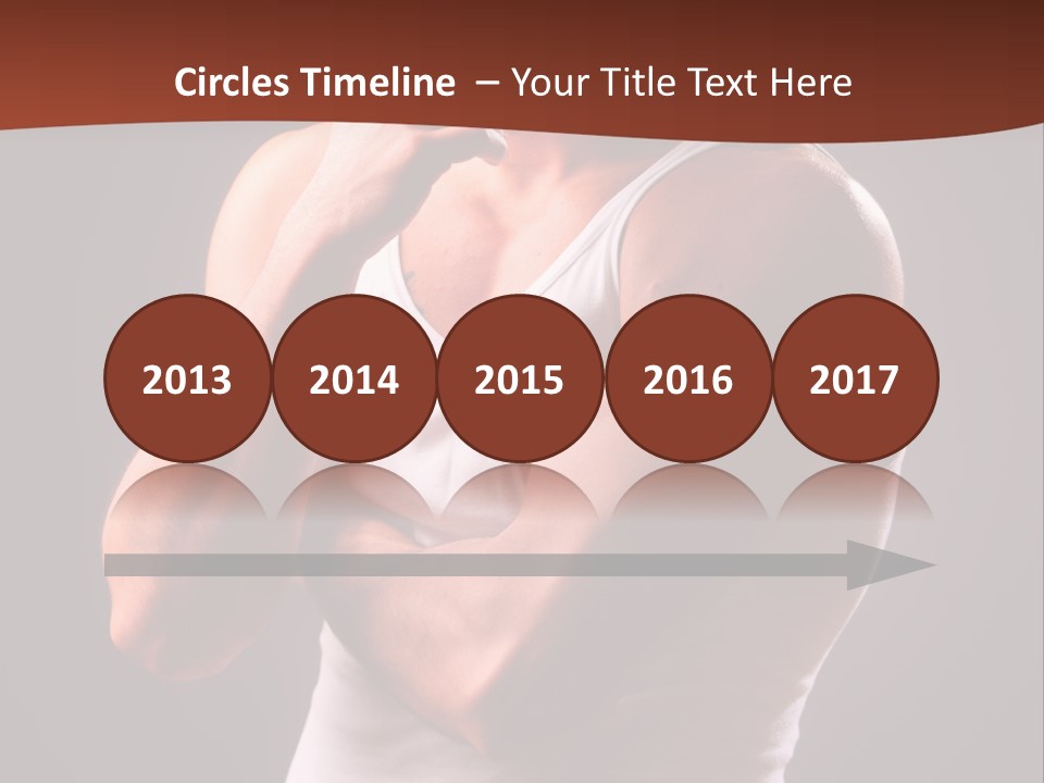 Handsome Male Against Black Background PowerPoint Template