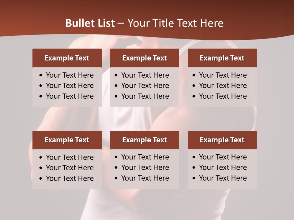 Handsome Male Against Black Background PowerPoint Template