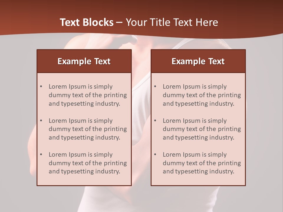 Handsome Male Against Black Background PowerPoint Template
