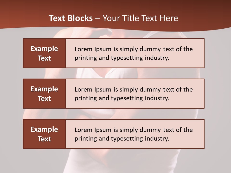 Handsome Male Against Black Background PowerPoint Template