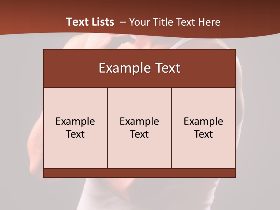 Handsome Male Against Black Background PowerPoint Template