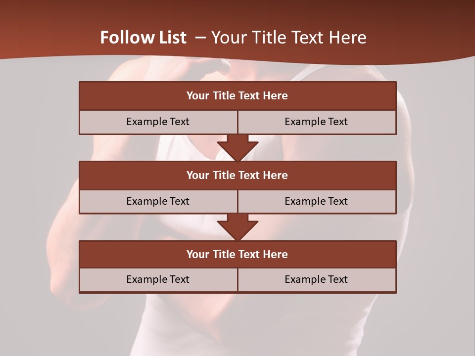 Handsome Male Against Black Background PowerPoint Template