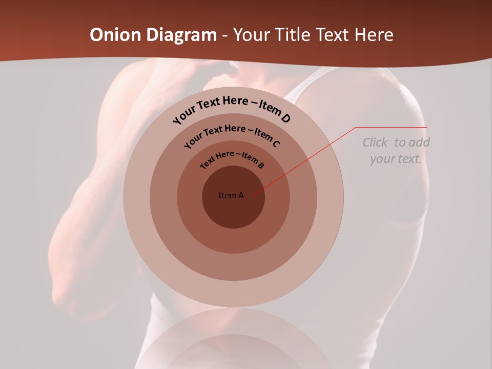 Handsome Male Against Black Background PowerPoint Template