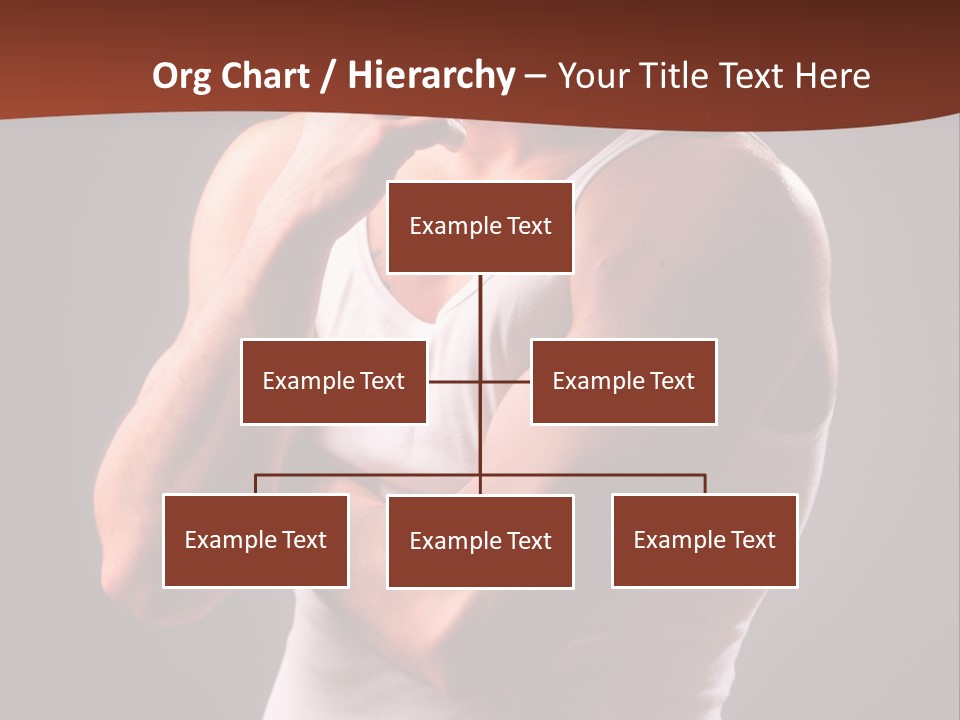 Handsome Male Against Black Background PowerPoint Template
