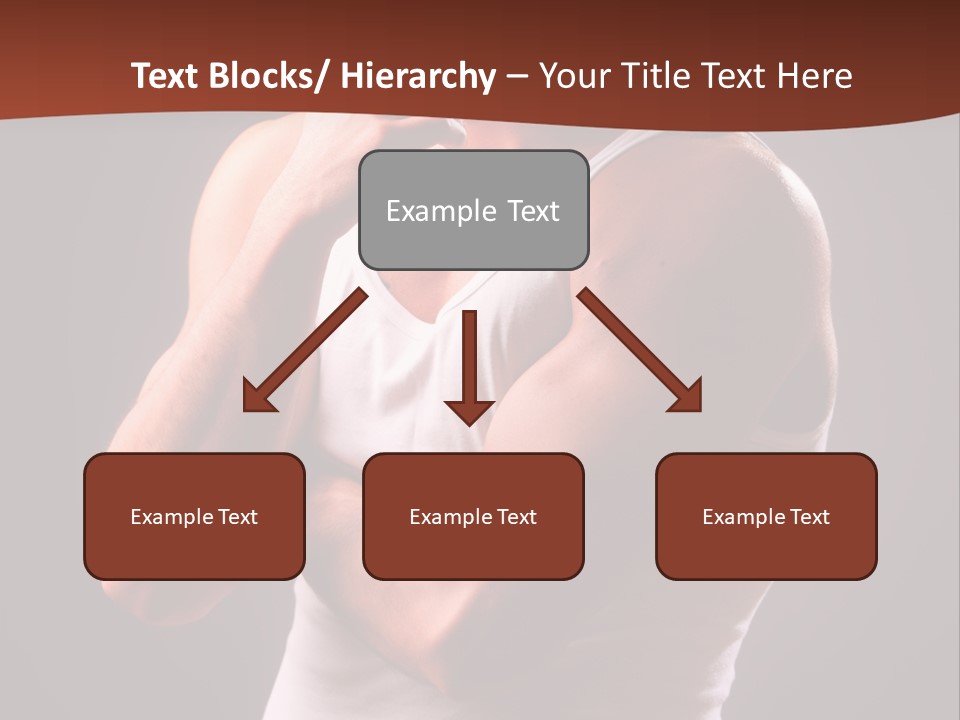Handsome Male Against Black Background PowerPoint Template