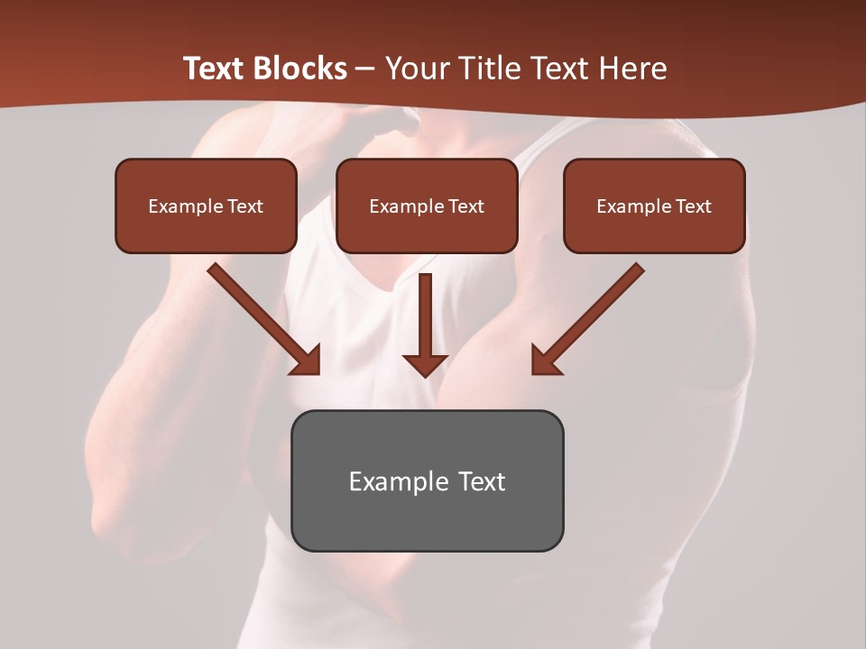 Handsome Male Against Black Background PowerPoint Template