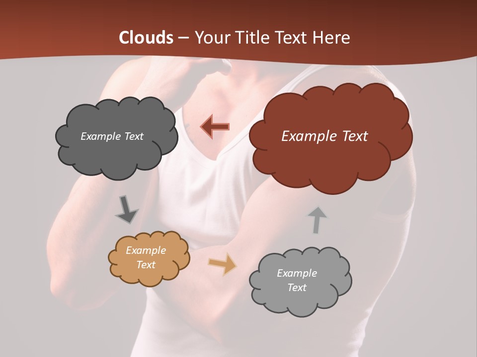 Handsome Male Against Black Background PowerPoint Template