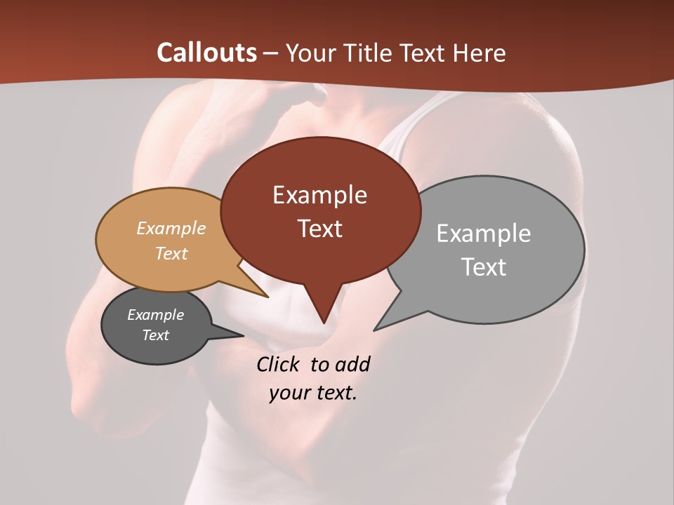 Handsome Male Against Black Background PowerPoint Template