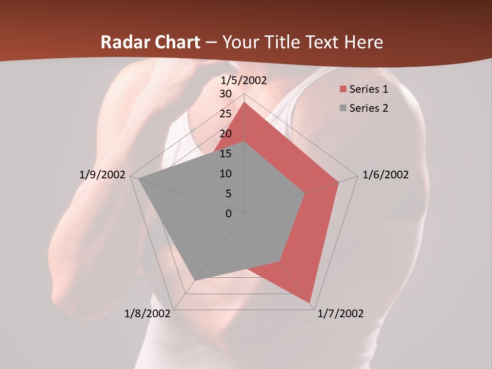 Handsome Male Against Black Background PowerPoint Template