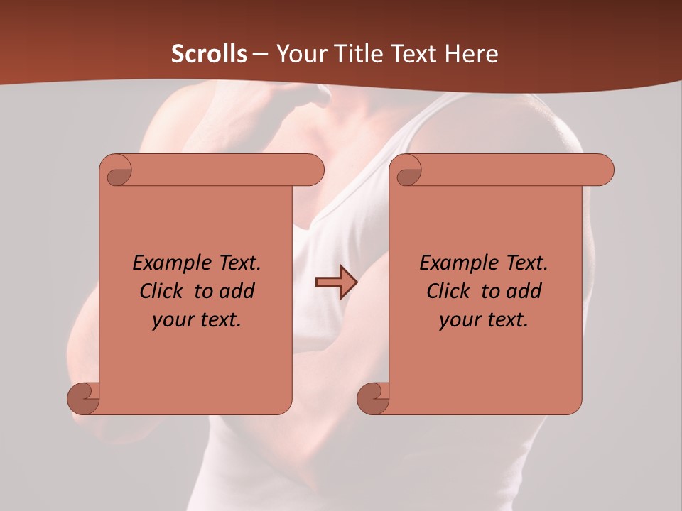 Handsome Male Against Black Background PowerPoint Template