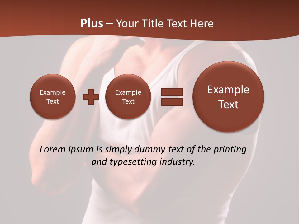 Handsome Male Against Black Background PowerPoint Template