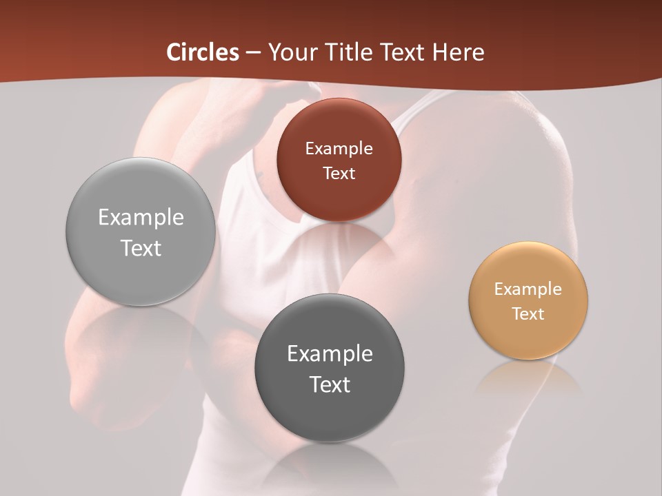 Handsome Male Against Black Background PowerPoint Template