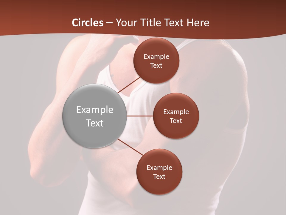 Handsome Male Against Black Background PowerPoint Template