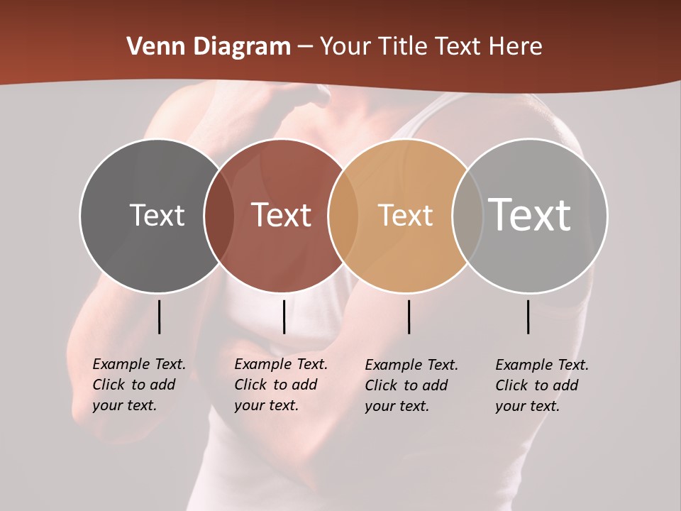 Handsome Male Against Black Background PowerPoint Template