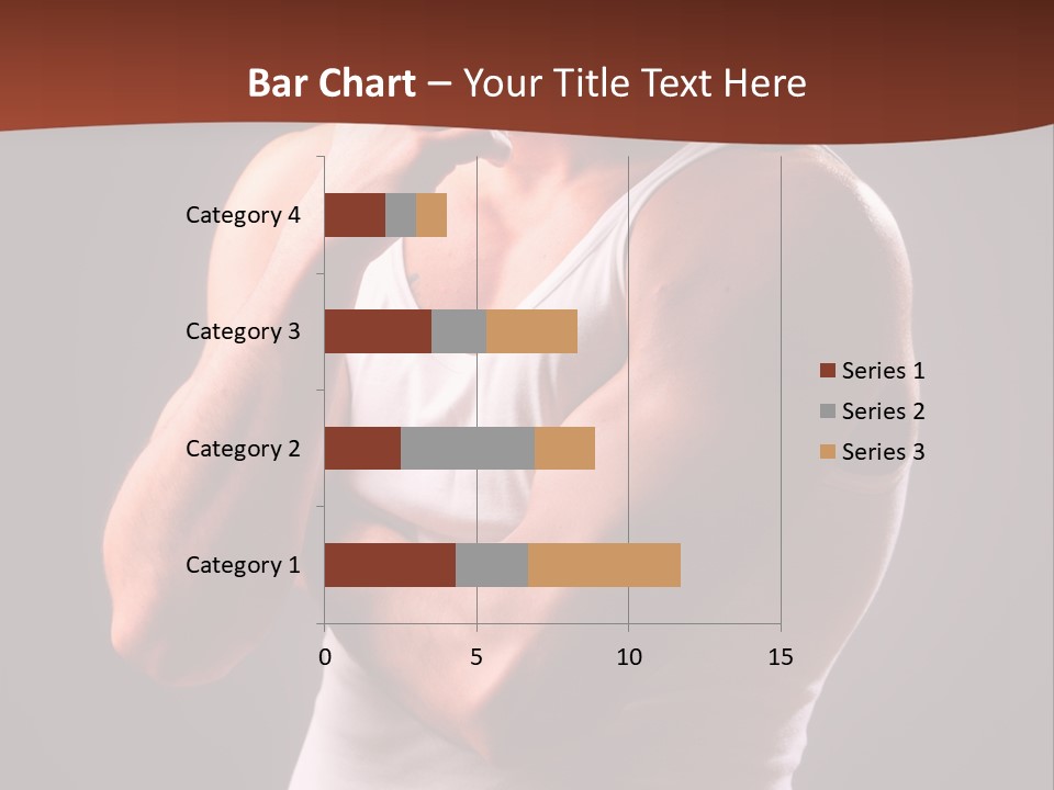 Handsome Male Against Black Background PowerPoint Template