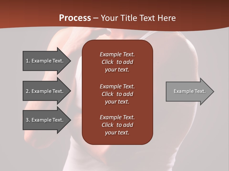 Handsome Male Against Black Background PowerPoint Template