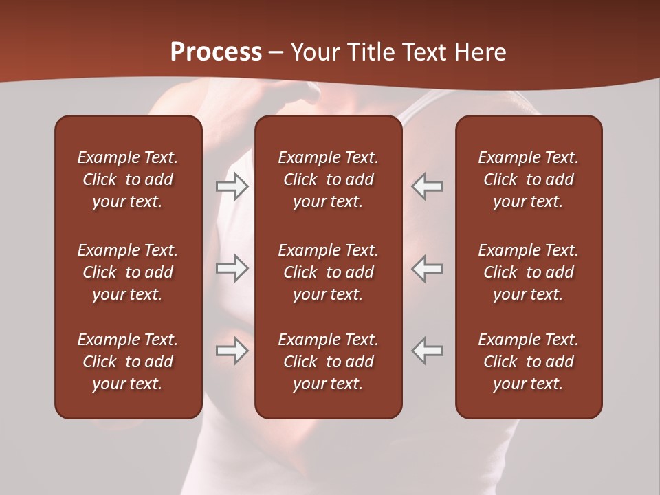 Handsome Male Against Black Background PowerPoint Template