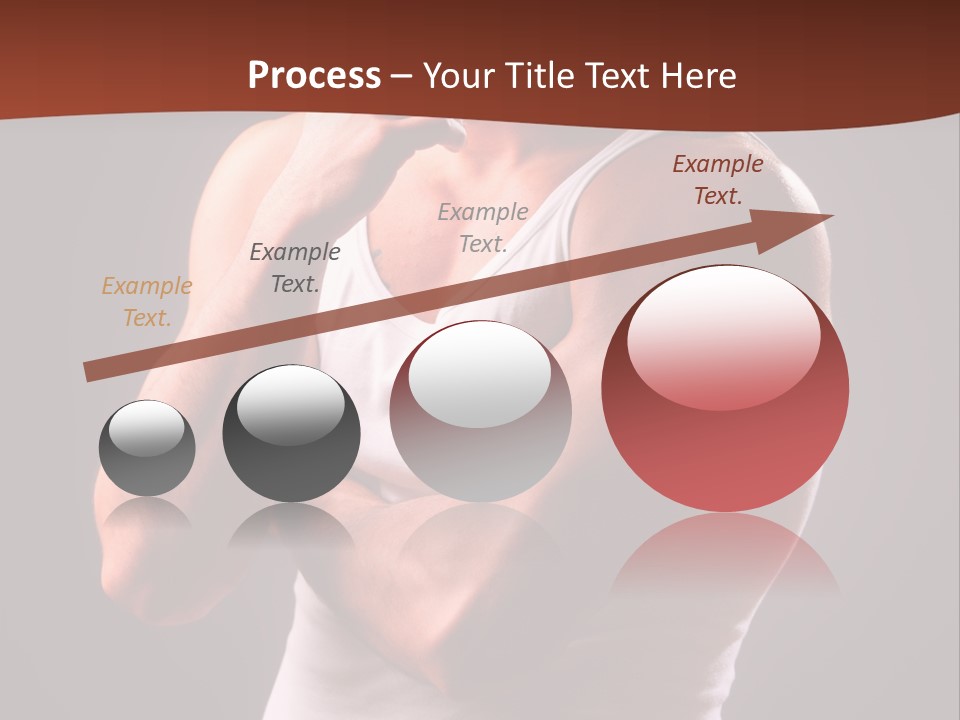 Handsome Male Against Black Background PowerPoint Template