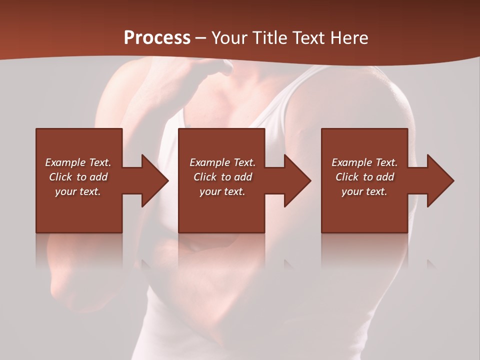 Handsome Male Against Black Background PowerPoint Template