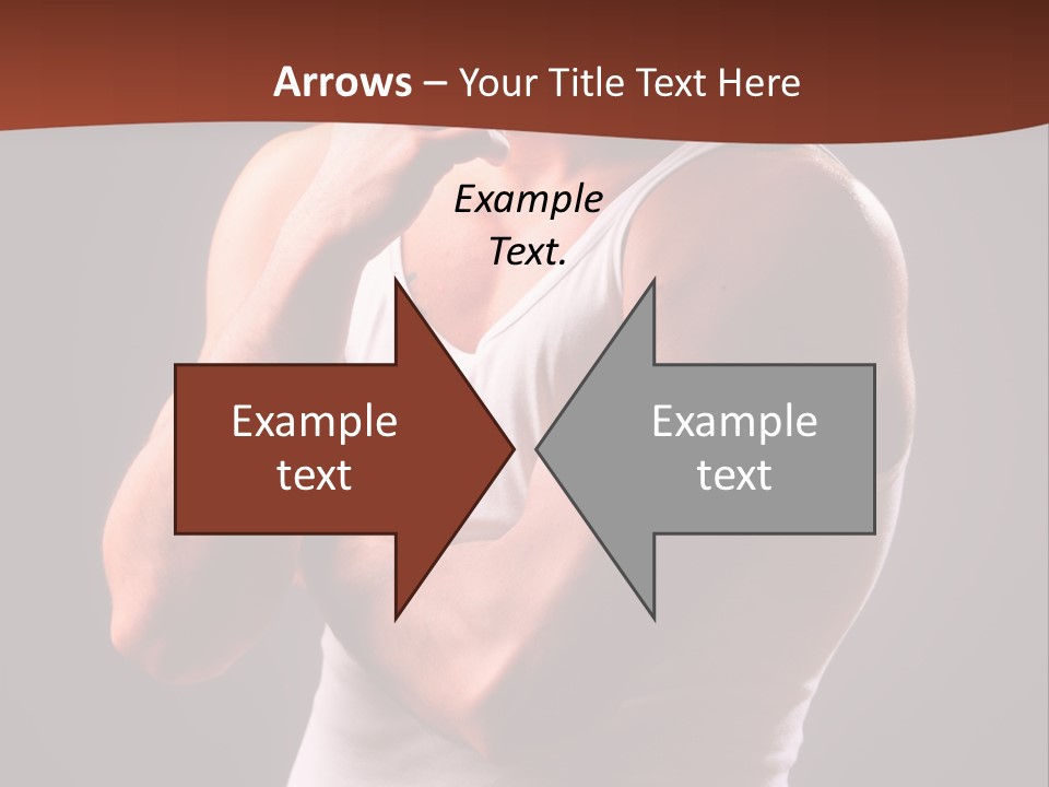 Handsome Male Against Black Background PowerPoint Template