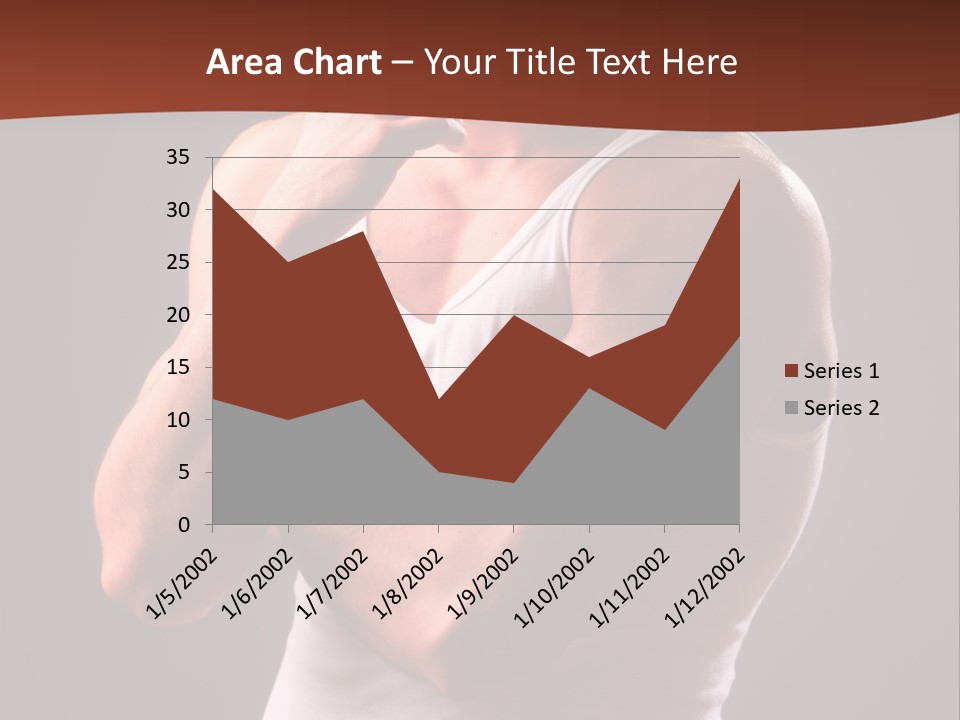 Handsome Male Against Black Background PowerPoint Template
