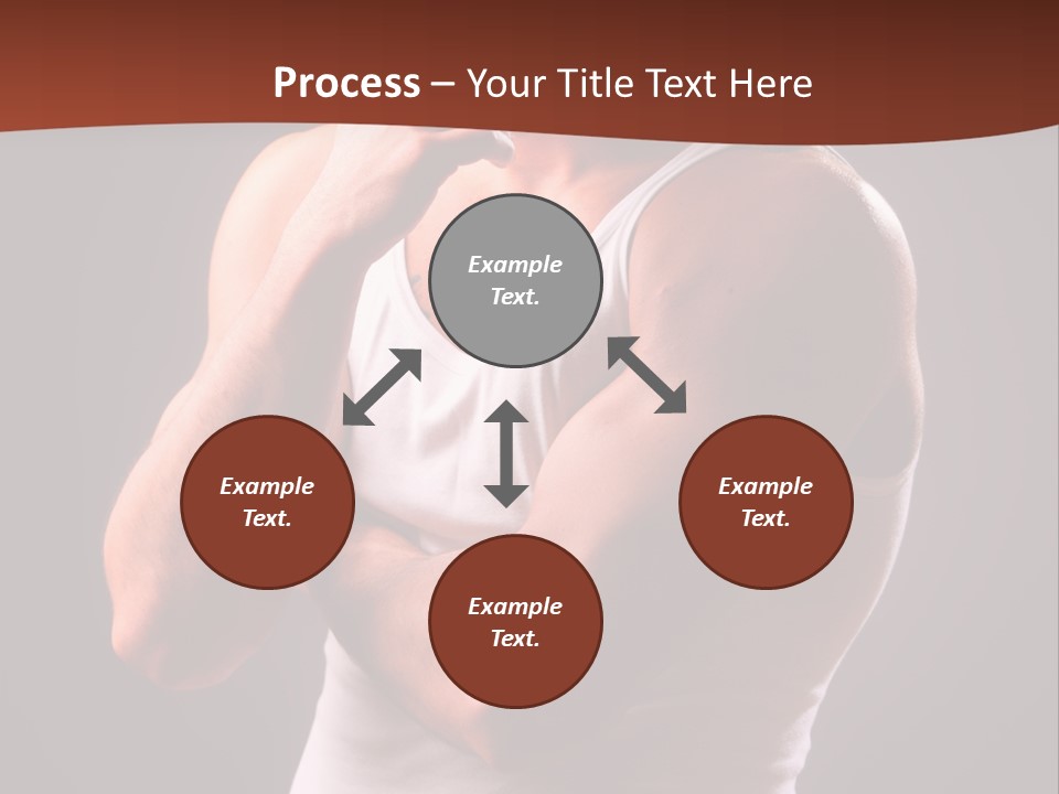 Handsome Male Against Black Background PowerPoint Template