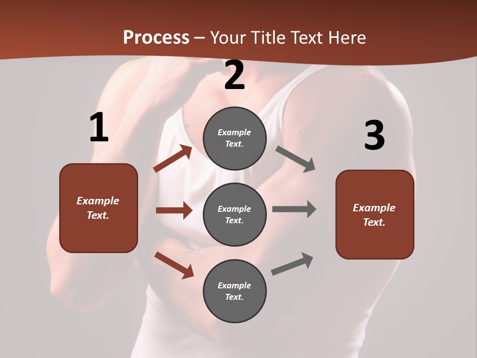 Handsome Male Against Black Background PowerPoint Template