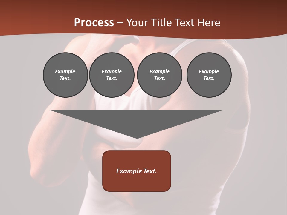 Handsome Male Against Black Background PowerPoint Template