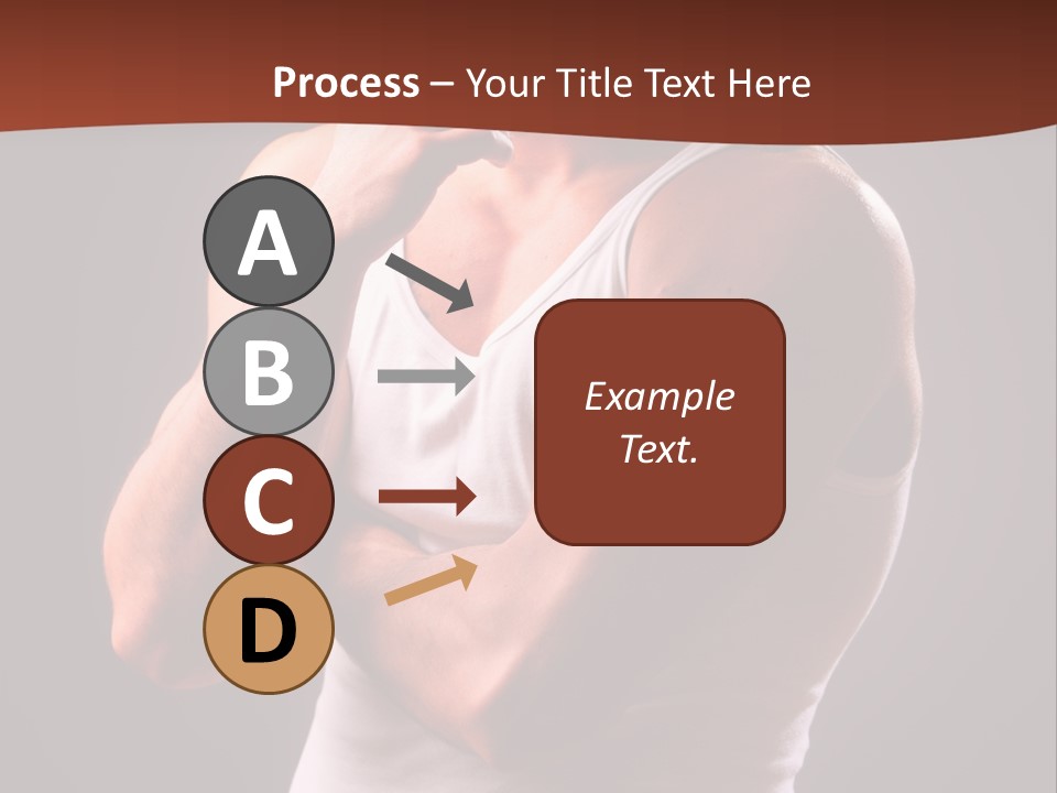 Handsome Male Against Black Background PowerPoint Template