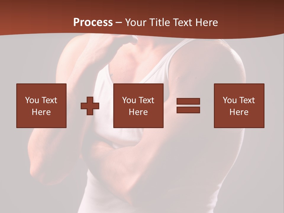 Handsome Male Against Black Background PowerPoint Template
