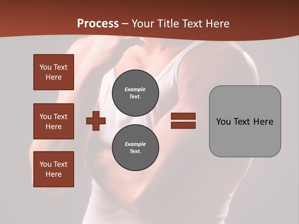 Handsome Male Against Black Background PowerPoint Template