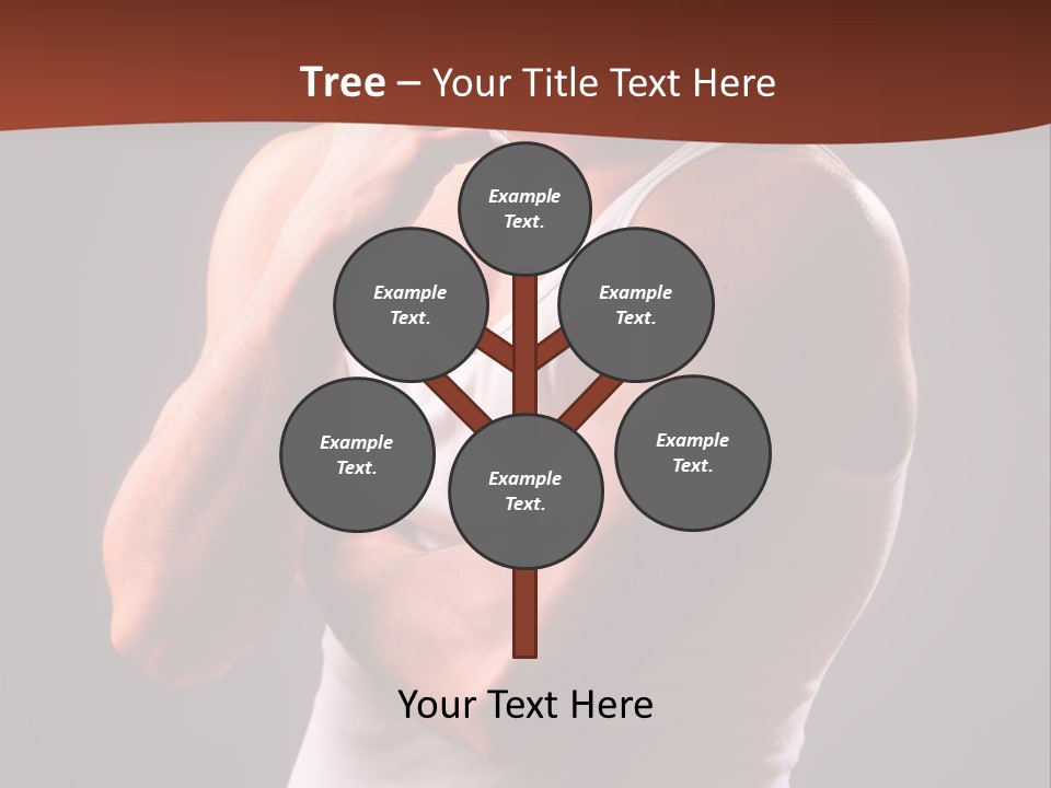 Handsome Male Against Black Background PowerPoint Template