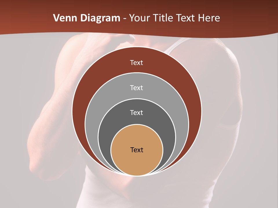 Handsome Male Against Black Background PowerPoint Template